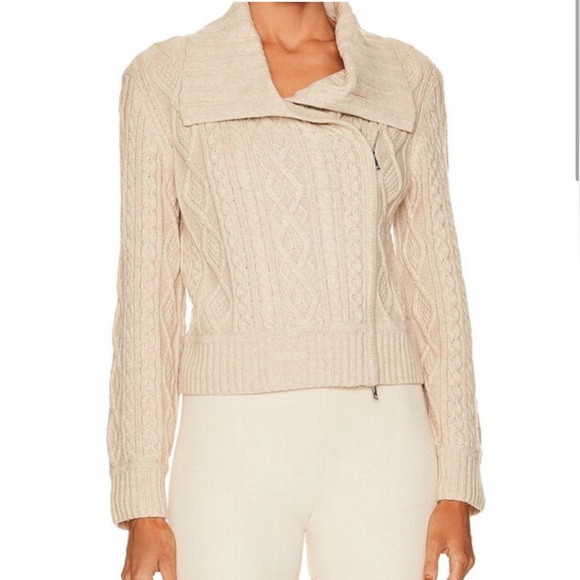 NWT Jonathan Simkhai Davina Chunky Cable Jacket Size Small - Picture 4 of 10
